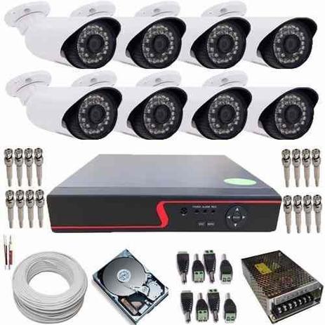 Vigilância Kit 8 Câmeras Hd Infra 30m Dvr Ahd-m-kit Completo - Luxpower Menor preço em Vigilância Kit 8 Câmeras Hd Infra 30m Dvr Ahd-m-kit Completo - Luxpower