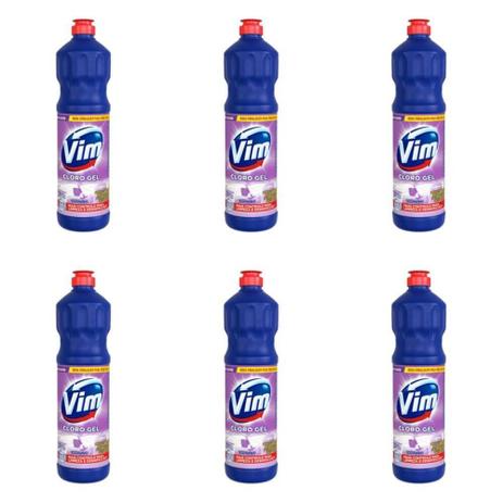Vim Lavanda Cloro Gel Aditivo 700ml (Kit C/06) Menor preço em Vim Lavanda Cloro Gel Aditivo 700ml (Kit C/06)