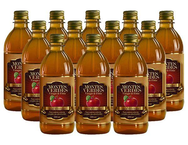 Vinagre Vivo de Maçã 534ml - Montes Verdes 12 unidades Menor preço em Vinagre Vivo de Maçã 534ml - Montes Verdes 12 unidades