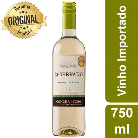 Vinho Branco Chileno Sauvignon Blanc Concha Y Toro Reservado 750 ml Menor preço em Vinho Branco Chileno Sauvignon Blanc Concha Y Toro Reservado 750 ml