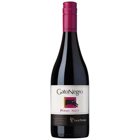 Vinho Chileno Tinto Pinot Noir Garrafa 750ml - Gato Negro Menor preço em Vinho Chileno Tinto Pinot Noir Garrafa 750ml - Gato Negro