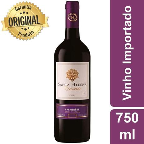 Vinho Chileno Tinto Seco Reservado Carmenere Garrafa 750ml - Santa Helena Menor preço em Vinho Chileno Tinto Seco Reservado Carmenere Garrafa 750ml - Santa Helena