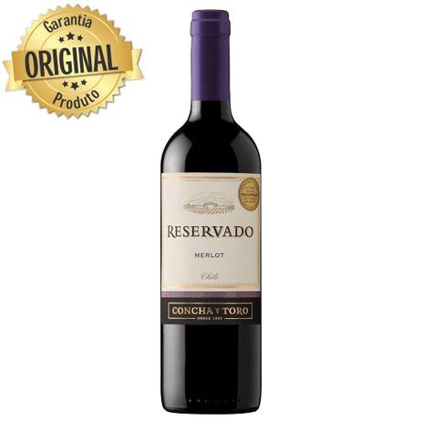 Vinho Concha Y Toro Reservado Merlot 750 ml Menor preço em Vinho Concha Y Toro Reservado Merlot 750 ml