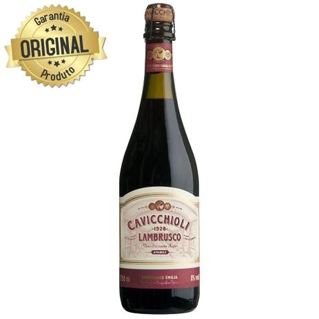Vinho Italiano Tinto Lambrusco Garrafa 750ml - Cavicchioli é boa?