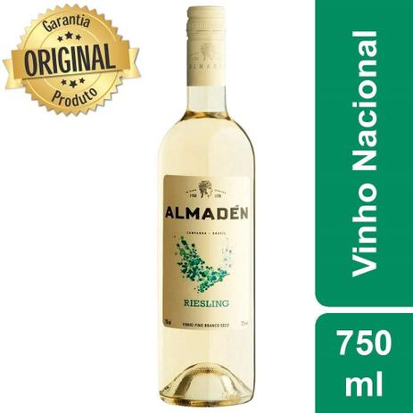 Vinho Nacional Branco Seco Riesling Garrafa 750ml - Almadén Menor preço em Vinho Nacional Branco Seco Riesling Garrafa 750ml - Almadén