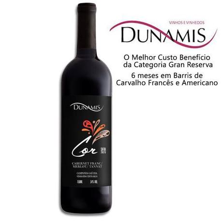 Vinho Tinto 6 meses em Barris de Carvalho Francês - Dunamis Cor 750ml - Corpo Intenso - Oak Natural é ruim? Vinho Tinto 6 meses em Barris de Carvalho Francês - Dunamis Cor 750ml - Corpo Intenso - Oak Natural é boa?