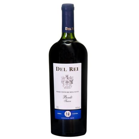 Vinho Tinto Del Rei Bordo Suave 1l Nacional Menor preço em Vinho Tinto Del Rei Bordo Suave 1l Nacional