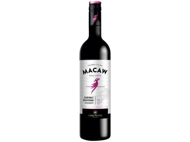 Vinho Tinto Demi-sec Macaw Cabernet Sauvignon - 750ml Menor preço em Vinho Tinto Demi-sec Macaw Cabernet Sauvignon - 750ml