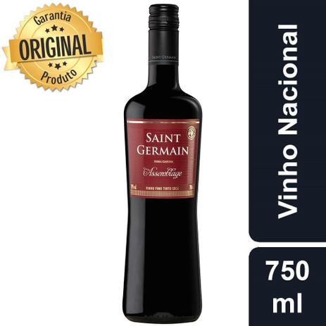 Vinho Tinto Nacional Blend Saint Germain Assemblage Seco 750ml Menor preço em Vinho Tinto Nacional Blend Saint Germain Assemblage Seco 750ml