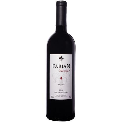 Vinho Tinto Seco Fabian Intuição Merlot 2017 750ml Menor preço em Vinho Tinto Seco Fabian Intuição Merlot 2017 750ml
