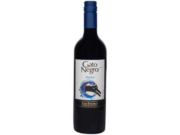 Vinho Tinto Seco Gato Negro Merlot - 750ml Menor preço em Vinho Tinto Seco Gato Negro Merlot - 750ml
