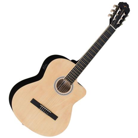 Violão 6 Cordas Nylon Clássico Cutaway Elétrico - VCE 310 NS Vogga Menor preço em Violão 6 Cordas Nylon Clássico Cutaway Elétrico - VCE 310 NS Vogga