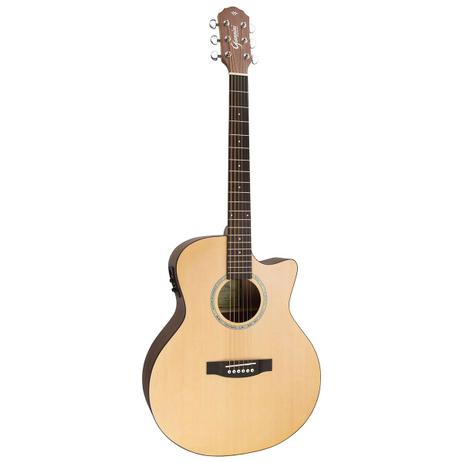 Violão aço eletroacústico folk cutaway aço gsf3 ceq natural satin, com equalizador - 226 é boa?