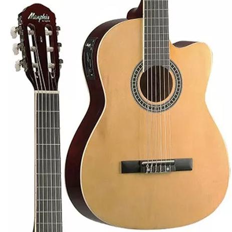Violão de Nylon Elétrico Memphis AC60 Natural com afinador - Tagima Menor preço em Violão de Nylon Elétrico Memphis AC60 Natural com afinador - Tagima
