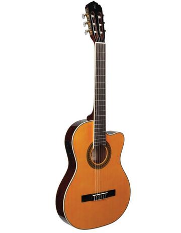 Violão de Nylon Flat Elétrico Tagima Madrid Natural com afinador Menor preço em Violão de Nylon Flat Elétrico Tagima Madrid Natural com afinador