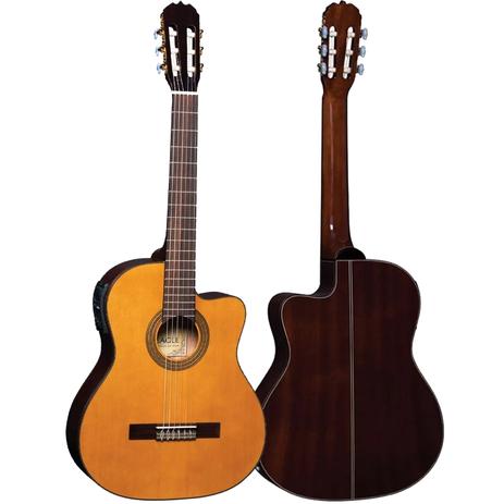Violão Elétrico Clássico Nylon CH800 NT Natural Eagle Menor preço em Violão Elétrico Clássico Nylon CH800 NT Natural Eagle