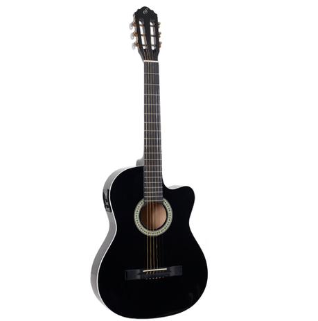 Violão Elétrico Flat de aço Preto SF-14 CEQ BK - Giannini Menor preço em Violão Elétrico Flat de aço Preto SF-14 CEQ BK - Giannini
