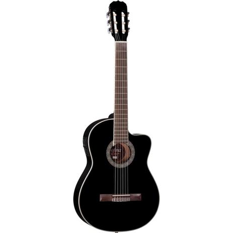 Violão Elétrico Hofma YE225 BK com Cordas de Nylon Menor preço em Violão Elétrico Hofma YE225 BK com Cordas de Nylon