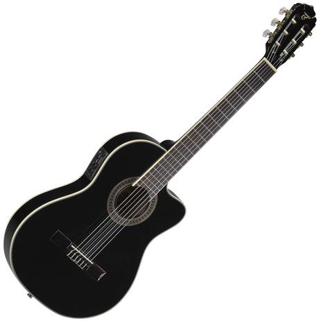 Violão Elétrico Madrid Tuner Nylon Flat Preto Tagima Menor preço em Violão Elétrico Madrid Tuner Nylon Flat Preto Tagima