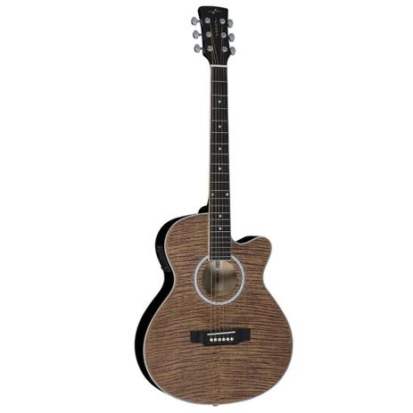 Violao Eletrico Vogga VCE330 MF Aco - Mogno Fosco Menor preço em Violao Eletrico Vogga VCE330 MF Aco - Mogno Fosco