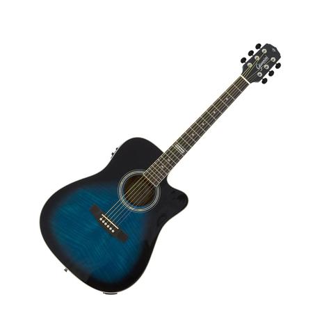 Violão Eletroacústico Aço Azul Escuro Gf-1d Ceq Giannini Menor preço em Violão Eletroacústico Aço Azul Escuro Gf-1d Ceq Giannini