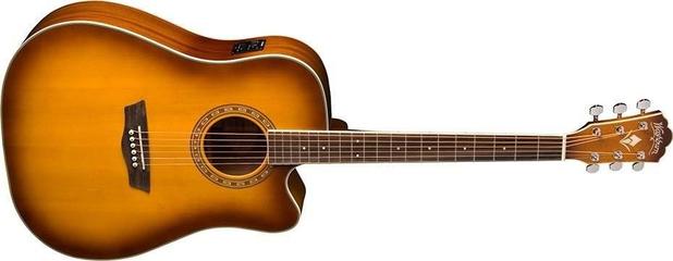 Violão Eletroacústico Aço Dreadnought WD10SCEATB WASHBURN Menor preço em Violão Eletroacústico Aço Dreadnought WD10SCEATB WASHBURN