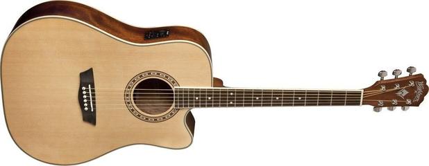 Violão Eletroacústico Aço Natural WD10CENS WASHBURN Menor preço em Violão Eletroacústico Aço Natural WD10CENS WASHBURN