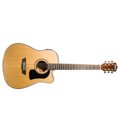 Violão Eletroacústico Aço Washburn AD5CE Natural Menor preço em Violão Eletroacústico Aço Washburn AD5CE Natural