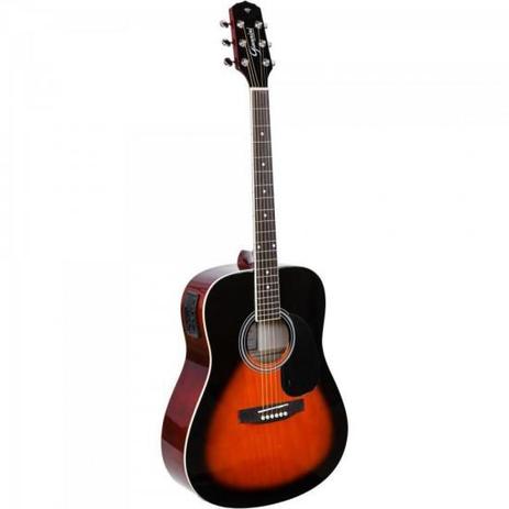 Violão Eletroacústico Dreadnought Folk Aço GD-1 3 Tone Sunburst GIANNINI - 226 Menor preço em Violão Eletroacústico Dreadnought Folk Aço GD-1 3 Tone Sunburst GIANNINI - 226