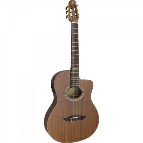 Violão Eletroacústico Flat Cutaway Nylon GNF-3 Walnut Satin GIANNINI Menor preço em Violão Eletroacústico Flat Cutaway Nylon GNF-3 Walnut Satin GIANNINI