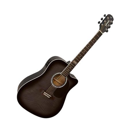 Violão Eletroacústico Folk Aço Translucent Black GF-1D CEQ Giannini Menor preço em Violão Eletroacústico Folk Aço Translucent Black GF-1D CEQ Giannini