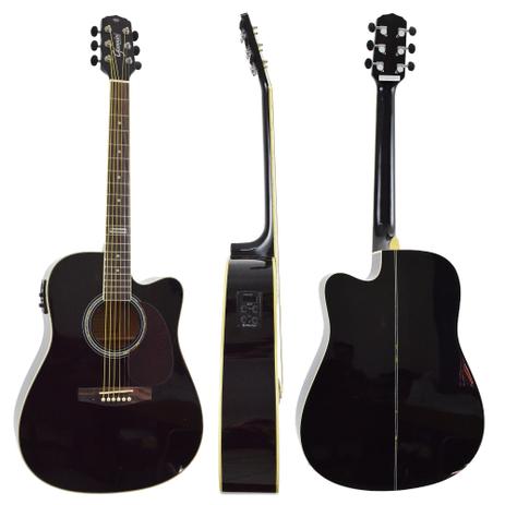 Violão Eletroacústico Folk GF1D BK Preto Giannini é boa?