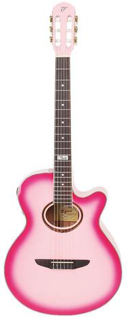 Violão Eletroacústico Tagima Vegas Tuner Nylon Pink - Afinador Digital Menor preço em Violão Eletroacústico Tagima Vegas Tuner Nylon Pink - Afinador Digital