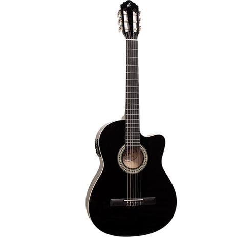 Violão Flat eletrico nylon NF14CEQ-BK - Giannini é boa?