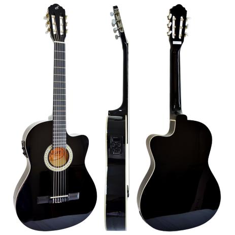 Violão Flat Eletroacústico NF14 BK Nylon Giannini Com Afinador é ruim? Violão Flat Eletroacústico NF14 BK Nylon Giannini Com Afinador é boa?