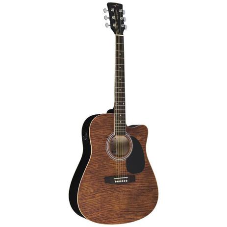 Violão Folk Cutaway Elétrico VCK370 Mahogany Flamed Vogga é boa?