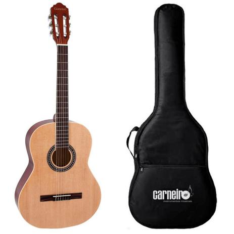 Violão Giannini GN15 Natural Nylon com Capa Menor preço em Violão Giannini GN15 Natural Nylon com Capa