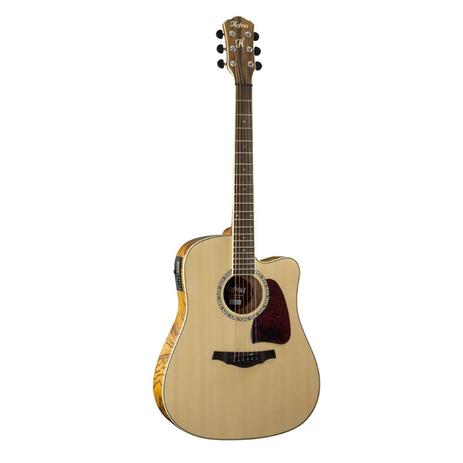 Violão Hofma Aço Elétrico Folk HMD275 NT Natural - VL0175 Menor preço em Violão Hofma Aço Elétrico Folk HMD275 NT Natural - VL0175