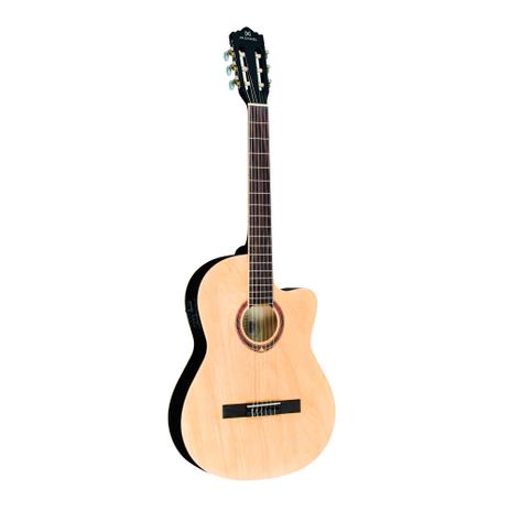 Violão Náilon Elétrico Michael Electra Clássico Semiflat Natural VM219E NA - VL0216 Menor preço em Violão Náilon Elétrico Michael Electra Clássico Semiflat Natural VM219E NA - VL0216