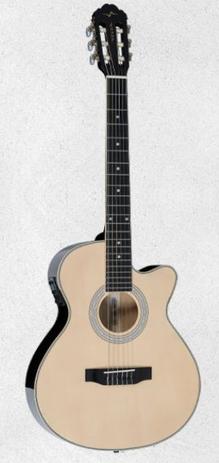 Violão Nylon Elétrico Vogga Vce340 Natural Menor preço em Violão Nylon Elétrico Vogga Vce340 Natural