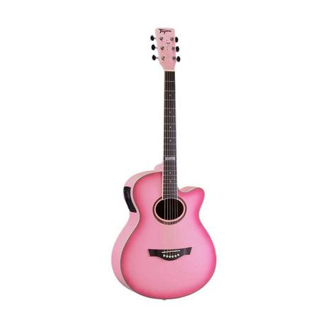 Violão Tagima America Dallas 6 Cordas Aço Folk Cutaway Elétrico Rosa Menor preço em Violão Tagima America Dallas 6 Cordas Aço Folk Cutaway Elétrico Rosa