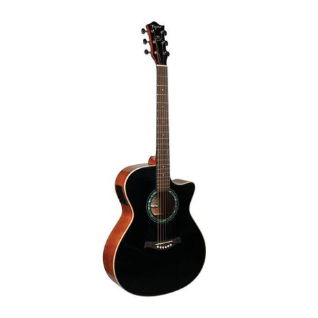 Violão Tagima Woodstock TW29 Preto 6 Cordas Aço Folk Cutaway Elétrico Menor preço em Violão Tagima Woodstock TW29 Preto 6 Cordas Aço Folk Cutaway Elétrico