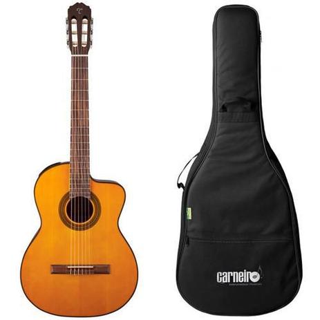 Violao Takamine GC1CE Nylon Eletrico Natural + Capa Luxo Menor preço em Violao Takamine GC1CE Nylon Eletrico Natural + Capa Luxo