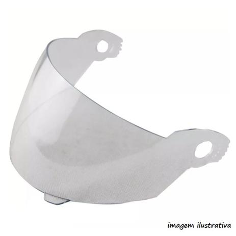 Menor preço em Viseira Capacete Ebf Ebf 7 Rox Fit x 2 mm Cristal  1639C - Polivisor