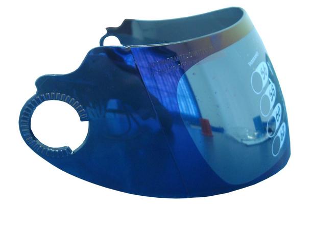 Viseira Capacete Pratik Azul Iridium - Yohe Menor preço em Viseira Capacete Pratik Azul Iridium - Yohe