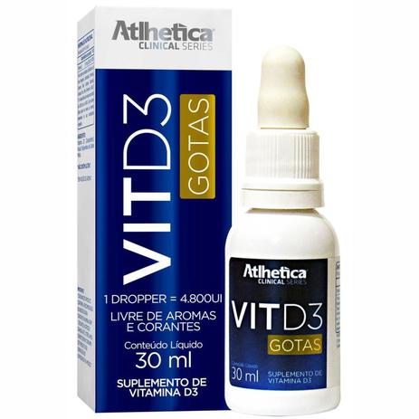 Vit D3 (vitamina D) Atlhetica Nutrition - 30ml Menor preço em Vit D3 (vitamina D) Atlhetica Nutrition - 30ml