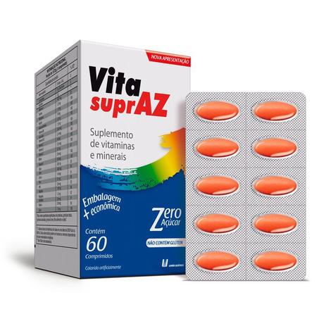 Vita SuprAZ Polivitaminico - Promoção com 60cpr e zero açucar - União química Menor preço em Vita SuprAZ Polivitaminico - Promoção com 60cpr e zero açucar - União química