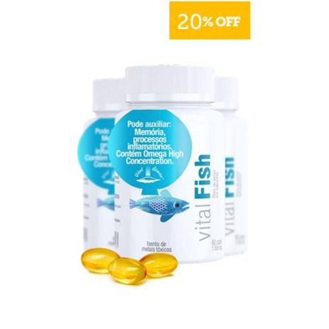 Vital fish - óleo de peixe em cápsulas - combo de omega 3 e 6 com 3 unidades - vital âtman - Vital atman Menor preço em Vital fish - óleo de peixe em cápsulas - combo de omega 3 e 6 com 3 unidades - vital âtman - Vital atman