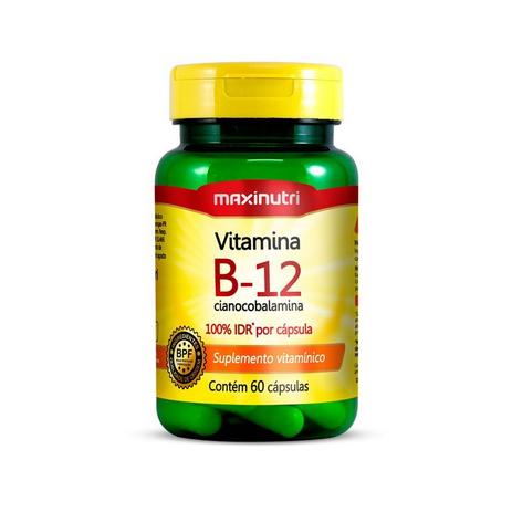 Vitamina B12 (cianocobalamina) - 60 Cápsulas - Maxinutri Menor preço em Vitamina B12 (cianocobalamina) - 60 Cápsulas - Maxinutri