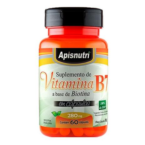 Vitamina B7 (Biotina) - 60 Cápsulas - Apisnutri Menor preço em Vitamina B7 (Biotina) - 60 Cápsulas - Apisnutri